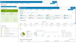 A dashboard for a server