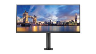 A photograph of the LG UltraWide Ergo 34WN780-B