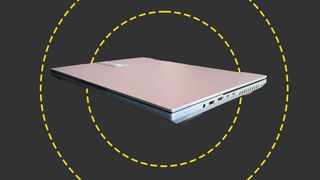 The Asus Vivobook Pro 16X on the ITPro background